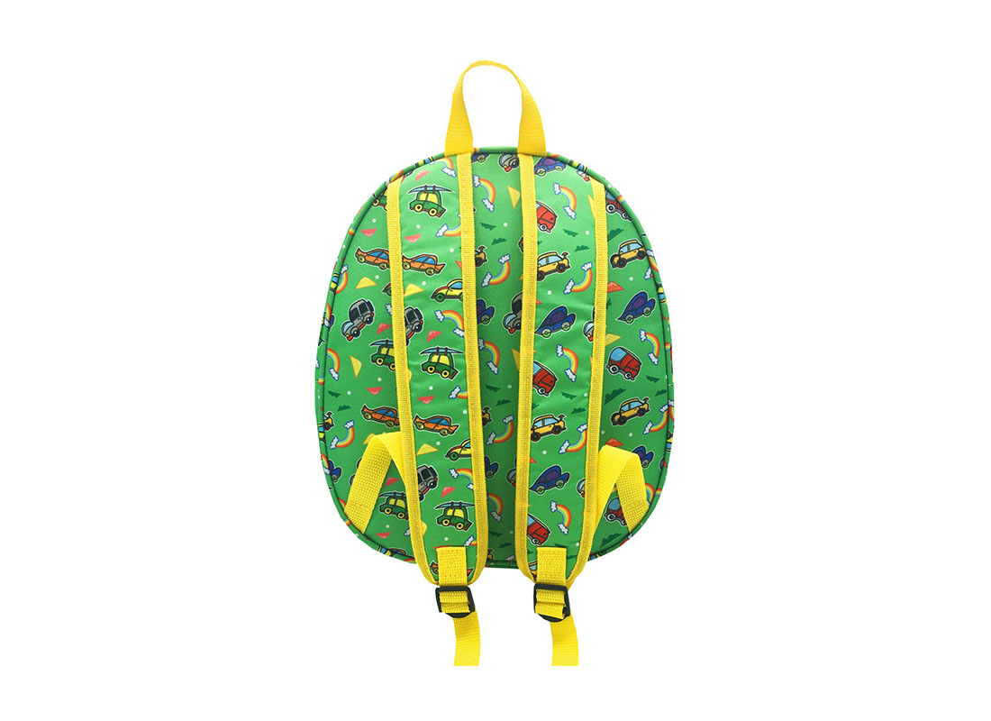 Children backpack with car printing back