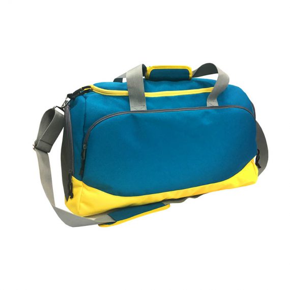 Sport Duffel bag in blue and yellow