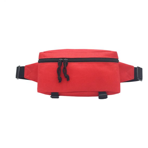 Sporty waist bag in red