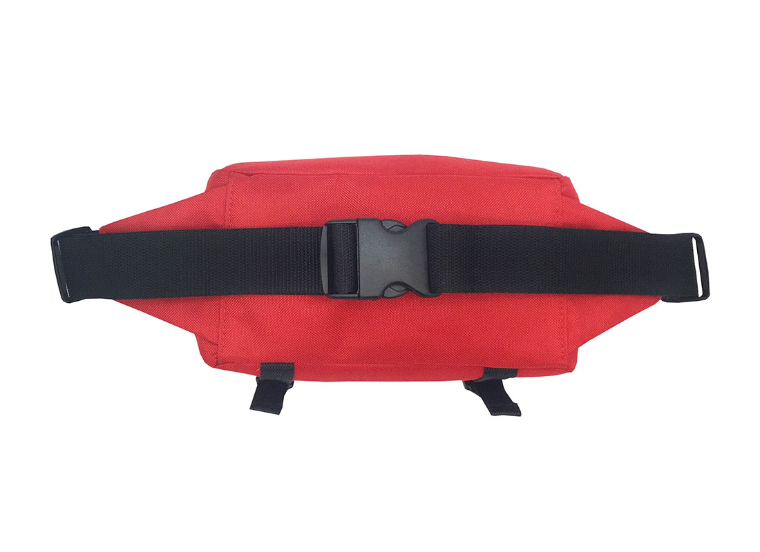 sporty waist bag in red back