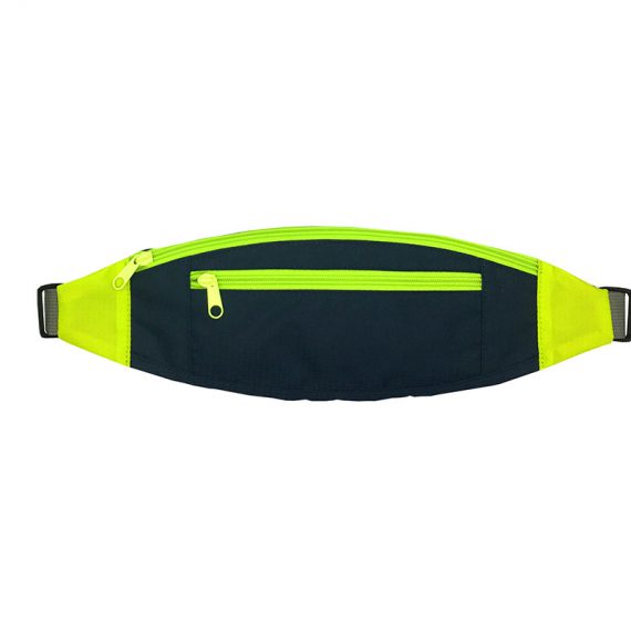 small sporty waist bag in neon green