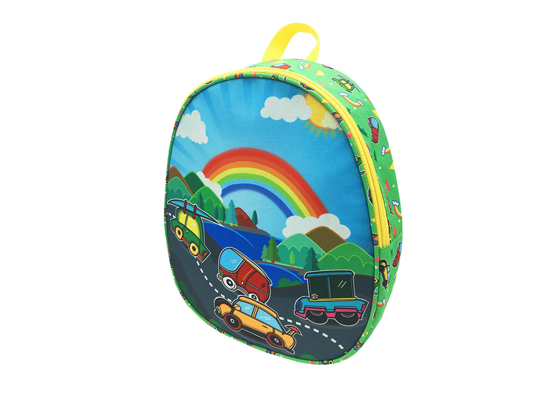 children backpack with car printing R side