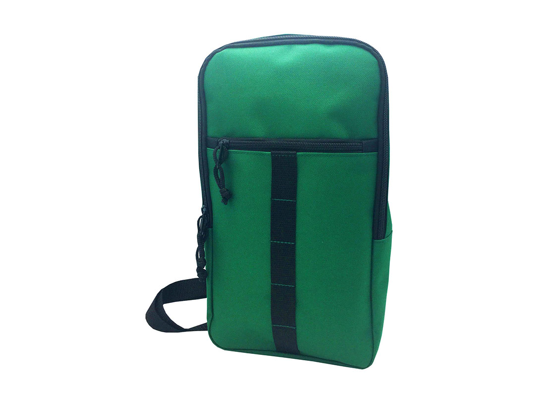 Sling bag for men in green R side