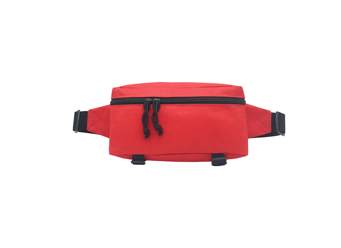 Sporty waist bag in red