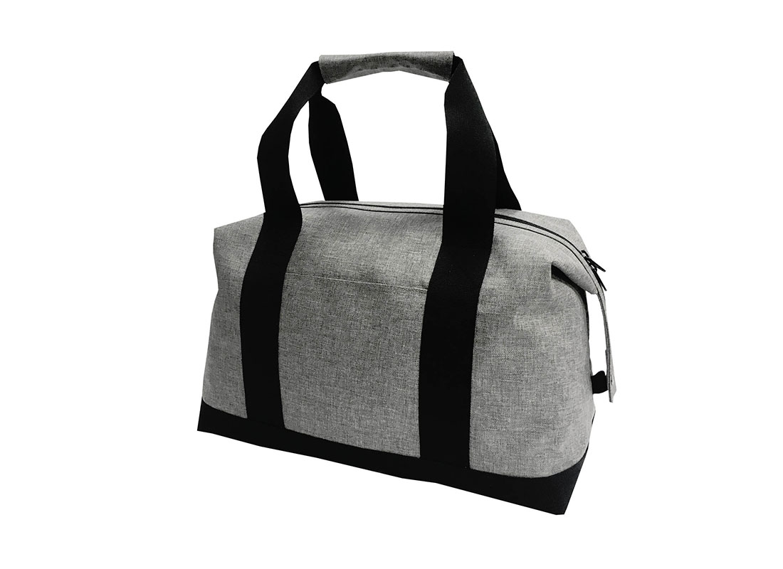 weekender bag for men in grey L side