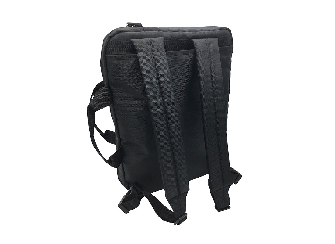 3 way laptop bag in black backpack