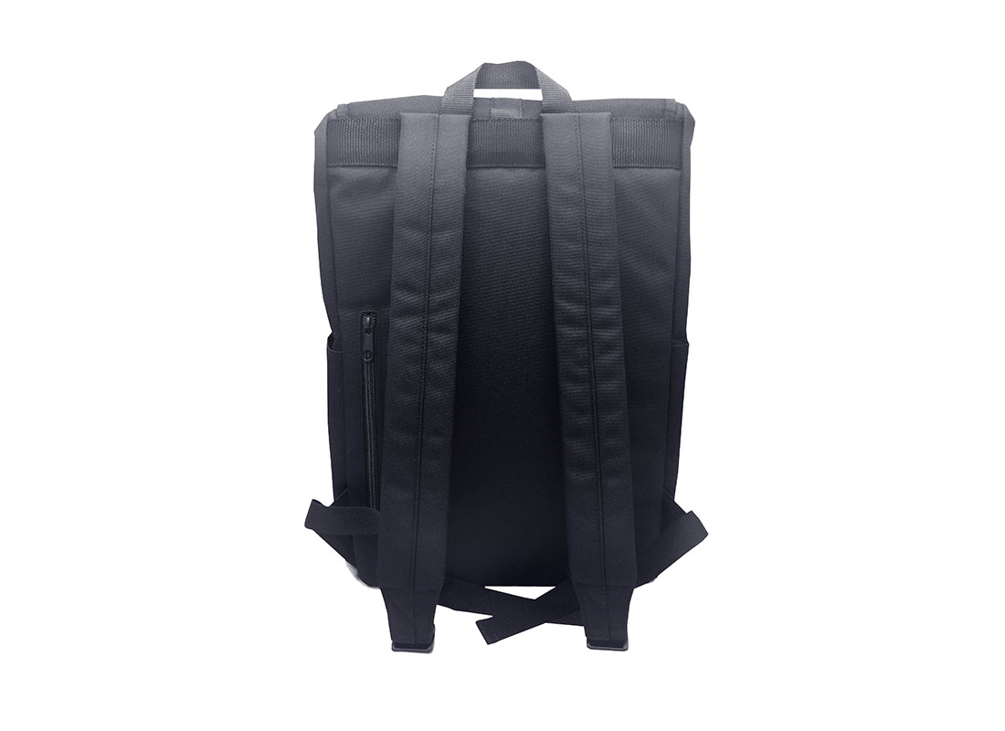 roll top laptop backpack with flap back