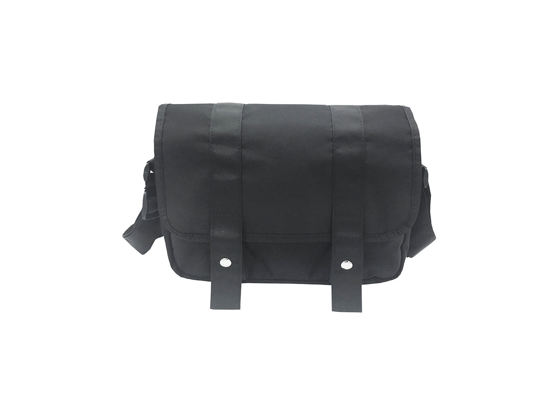 MIni Messenger Bag in Black Front