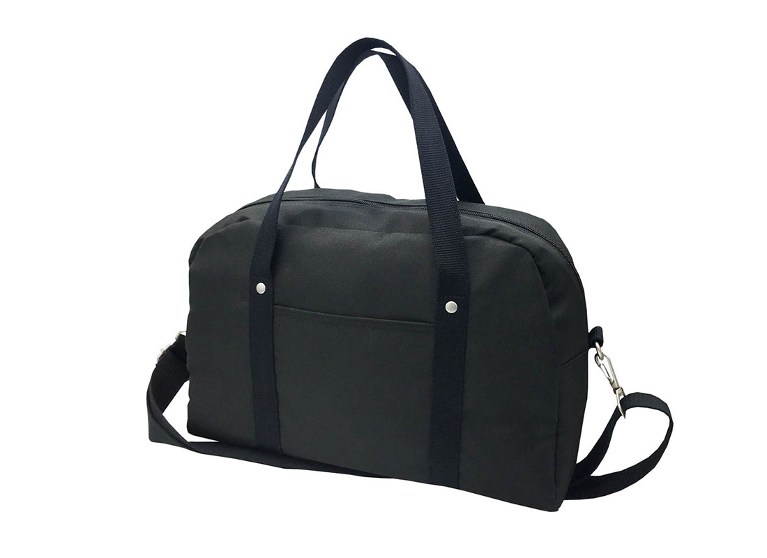 Retro Tote Bag boston bag in black R side