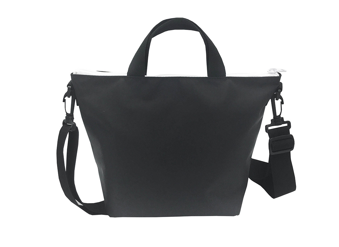 Simple Black Mini Tote back