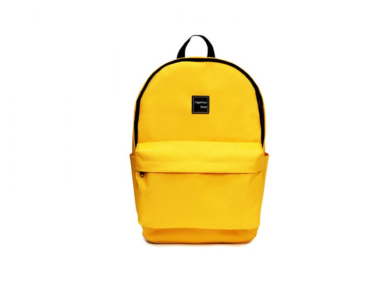 simple backpack - 20006 - yellow front