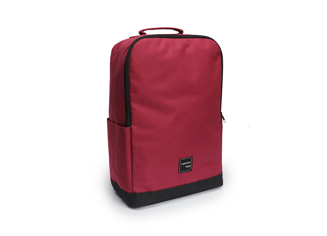 simple backpack - 20007 - Dark Red L Side
