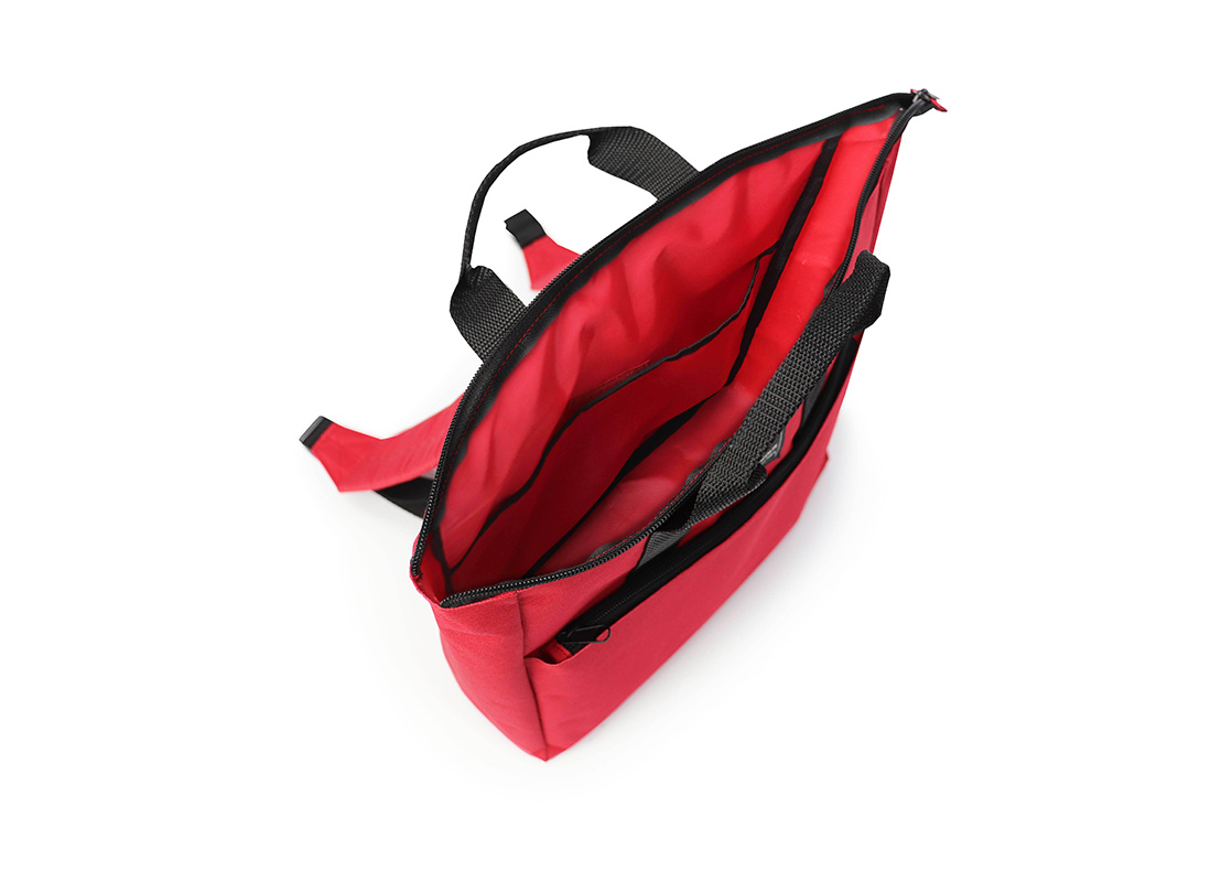 simple backpack - 20005 - red open