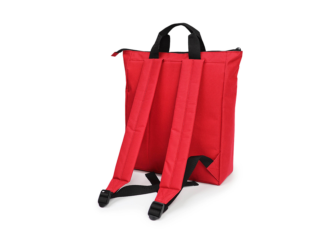 simple backpack - 20005 - red R back