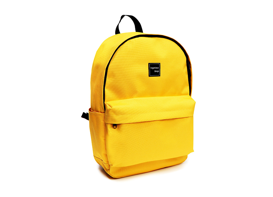 simple backpack - 20006 - yellow L side