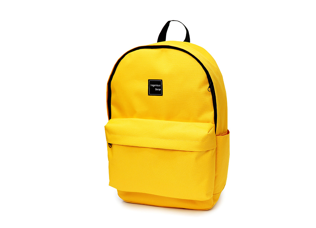simple backpack - 20006 - yellow R side