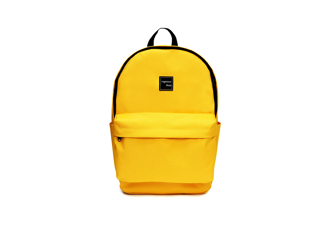 simple backpack - 20006 - yellow front