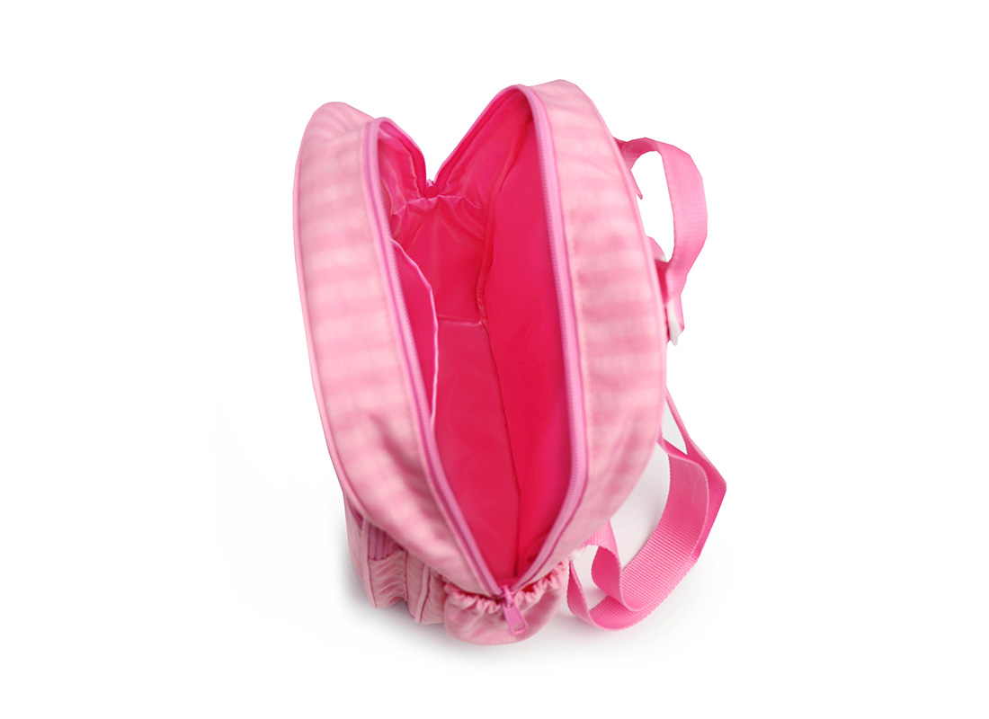 Pastel Pink Backpack - 20001 - pink Open