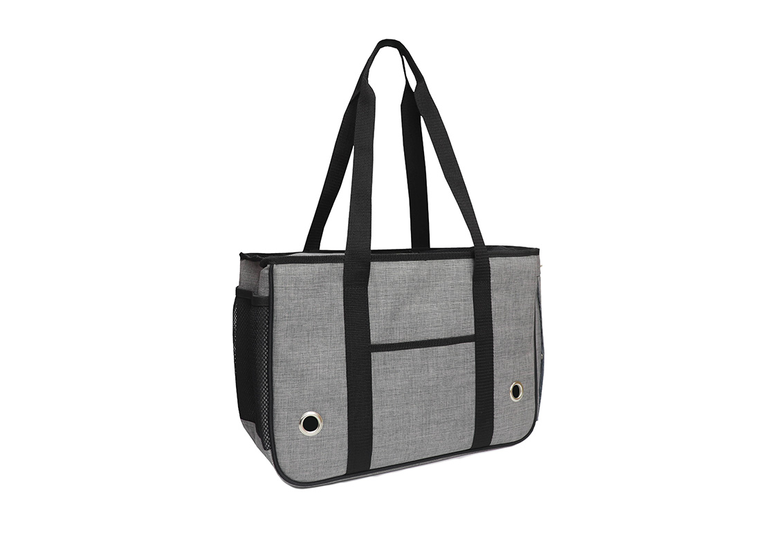 Small Pet Carrier Bag - 21006 - Grey L Side