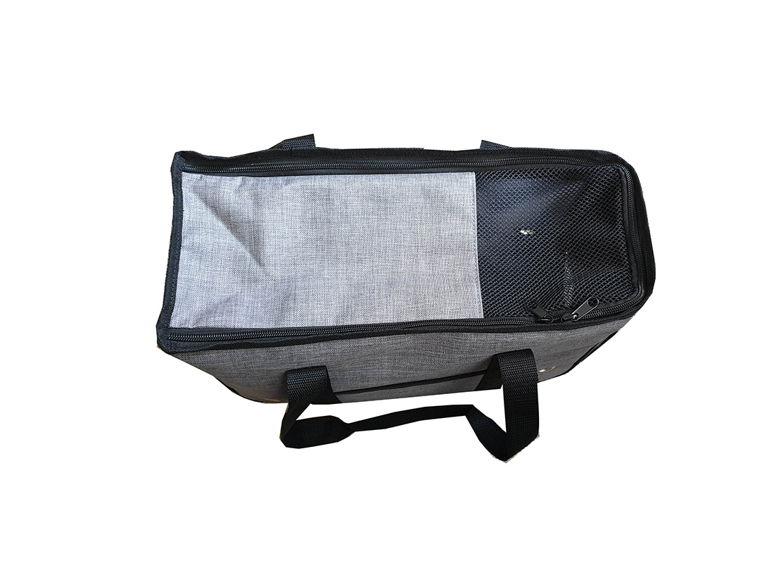 Small Pet Carrier Bag - 21006 - Grey Top View