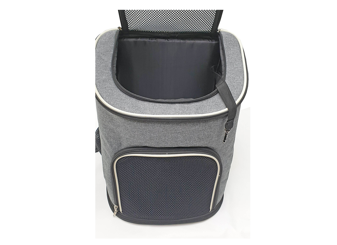 Pet Carrier Bag - 21008 - Grey - Top