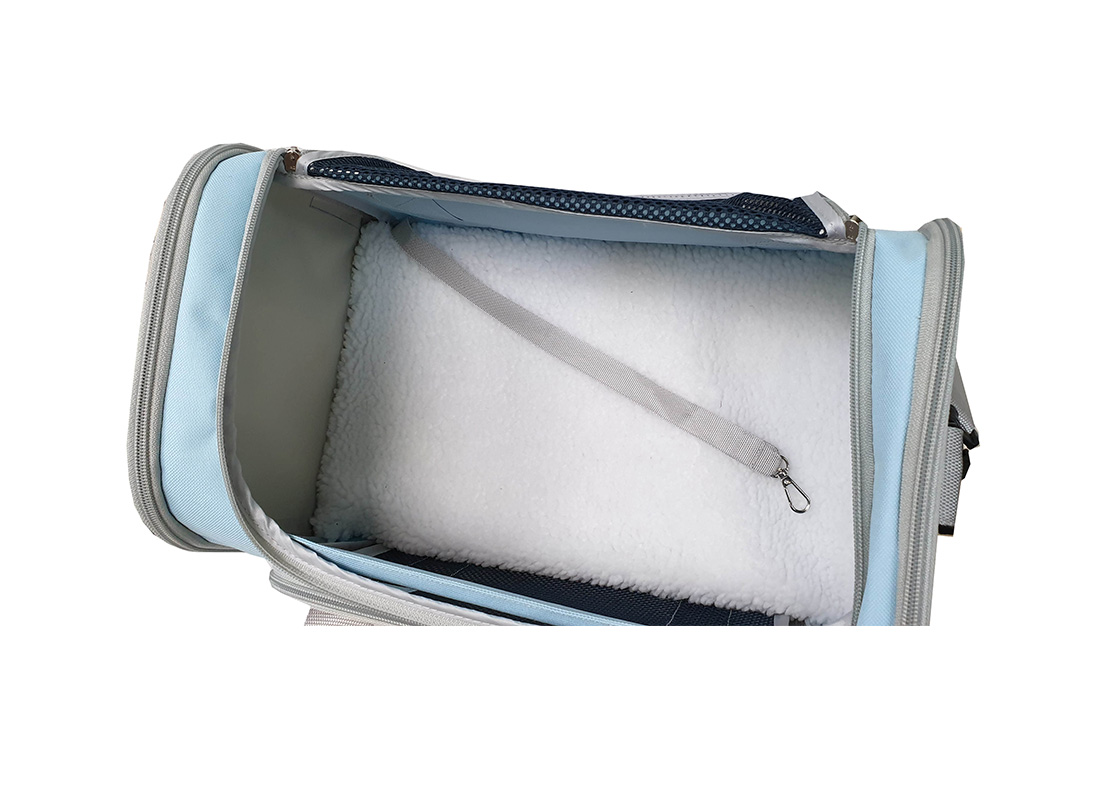Pet Carrier Bag - 21007 - Blue - Top Open