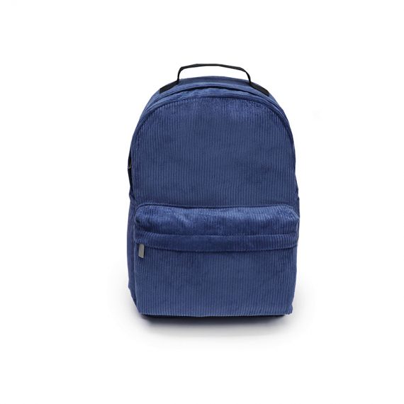Corduroy small backpack - 21016 - blue Front